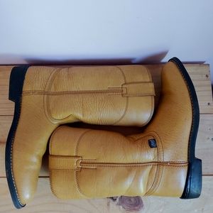Justin Basics tan roper cowboy western boots size 7B